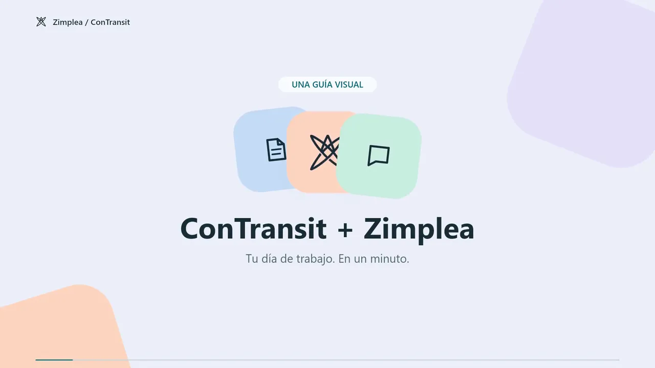 ConTransit + Zimplea. Tu día de trabajo, en un minuto.